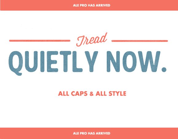 Ale Pro: A Handcrafted Display Font for Creative Makers