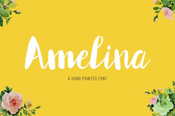 Amelina: A Script Handwritten Font for Elegant Design