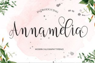 Annamelia: A Script Handwritten Font for Modern Designers