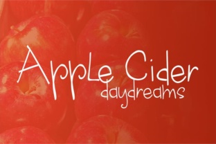 Apple Cider Daydreams Font Review for Creative Projects