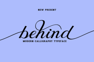 Behind Script: A Modern Handwritten Font for Editorial Design