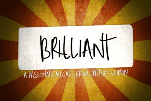 Brilliant: A Script Handwritten Font for Creative Crafters and Product Makers