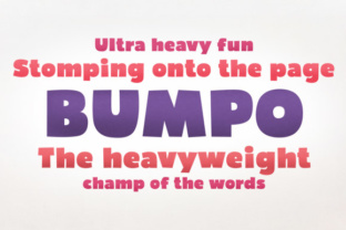 Bumpo: The Bold Sans Serif Font for Vibrant Digital Campaigns