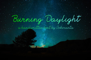 Burning Daylight: A Handwritten Font for Editorial Elegance