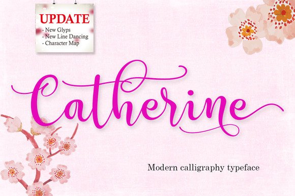 Catherine: A Handwritten Font for Elegant Craft Creations