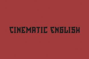 Cinematic English for Editorial Design and Branding