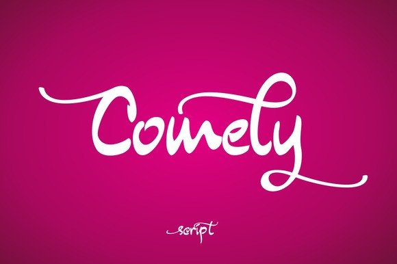 Comely: A Handwritten Font for Elegant Editorial Design
