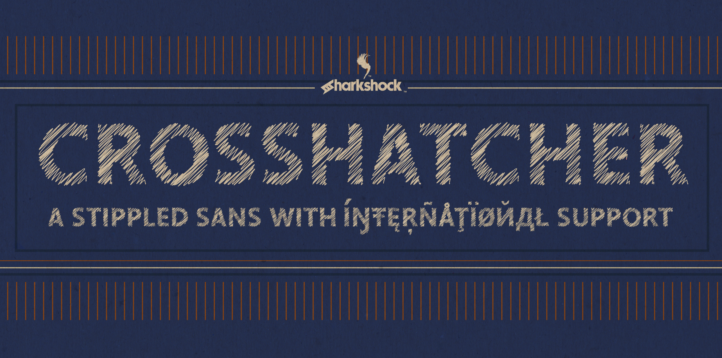 Crosshatcher: A Playful Display Font for Bold Visual Campaigns