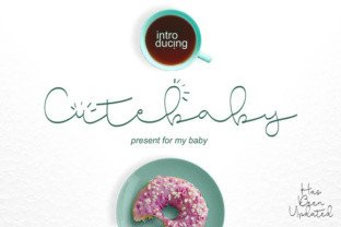 Cute Baby: A Script Font for Modern Branding and Social Media Design