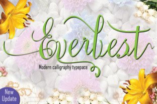 Everbest Script Font for Modern Editorial Design