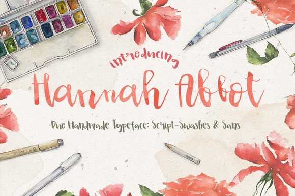 Hannah Abbot: A Feminine Font for Handmade Creations