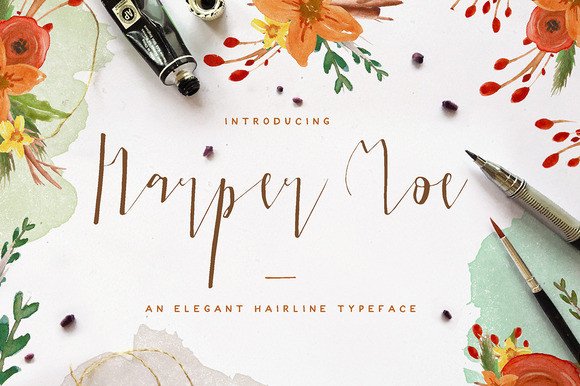 Harper Moe: A Feminine Script Font for Digital Creativity