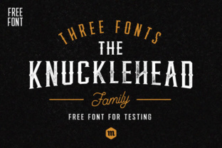 Knucklehead Font for Vintage-Themed Branding