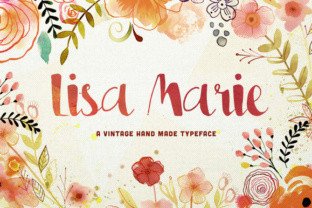 Lisa Marie Font for Springtime Branding and Girly Design