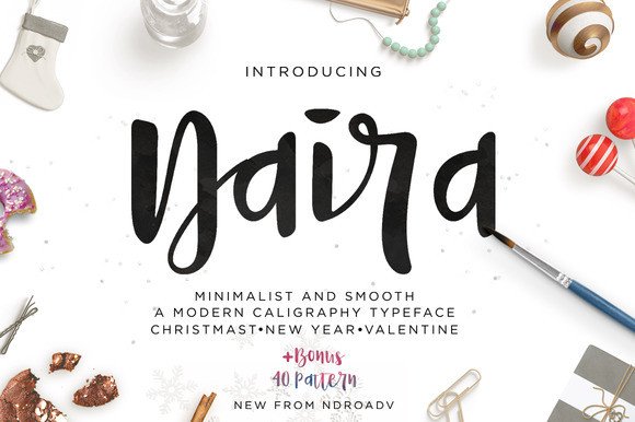 Naira Script: A Feminine Font for Handmade Creations