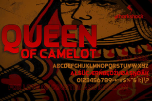Queen of Camelot Font for Handmade Creations