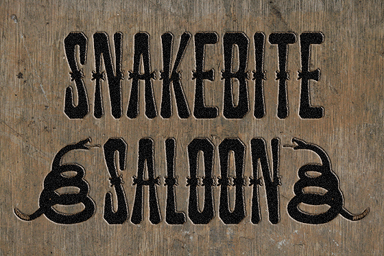 Snakebite Saloon Font for Bold Visual Storytelling