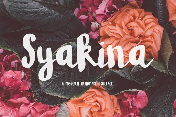 Syakina: A Modern Handwritten Font for Editorial Design
