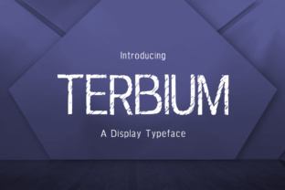 Terbium: A Textured Display Font for Editorial Design