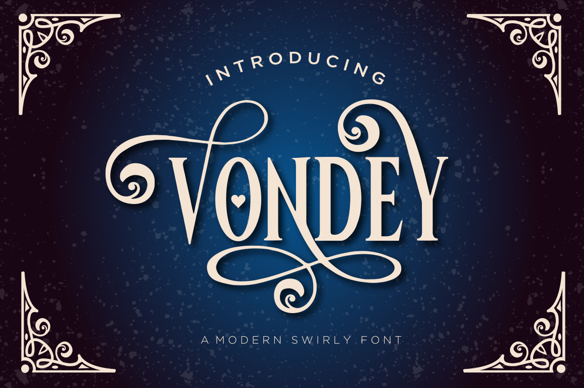 Vondey Display Font for Modern Web Design